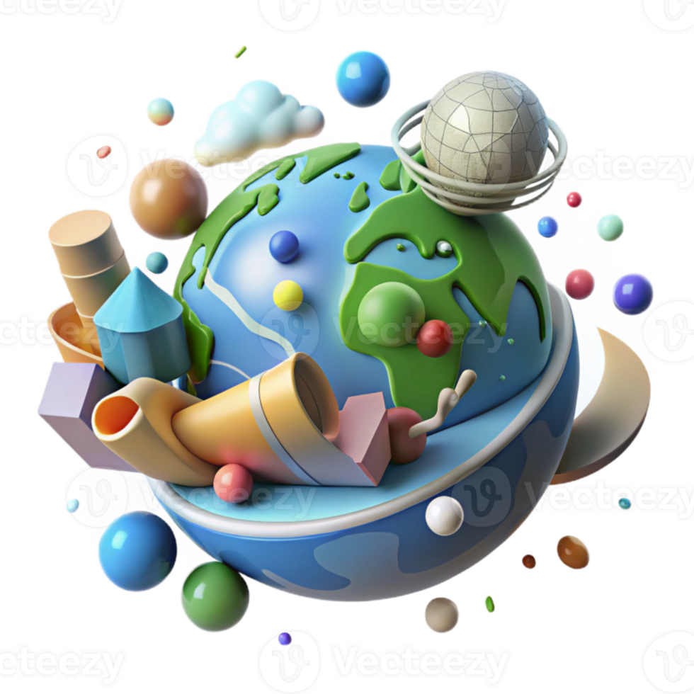 magnificent modern Data Visualization of Climate Change Impact Transparent Background exclusive png