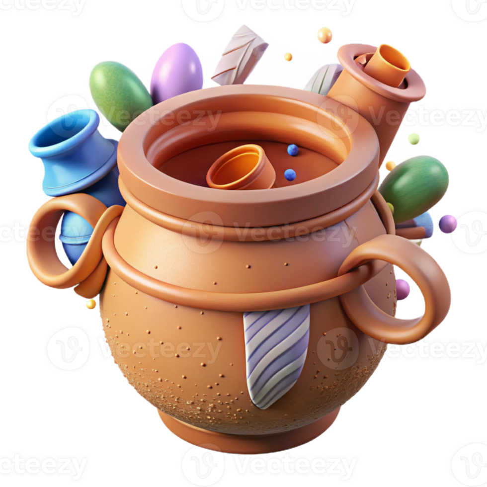 magnificent traditional Antique Terracotta Pot with Handles Transparent high quality png