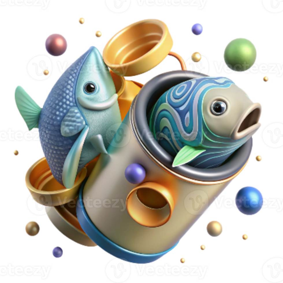 extraordinary vintage Empty Fish Can Cutout high quality png