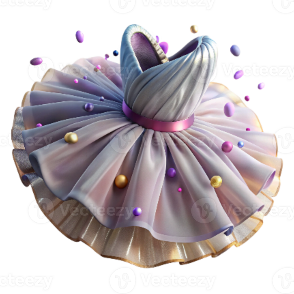 impressive traditional Ballet Tutu Isolated on Transparent Background original png