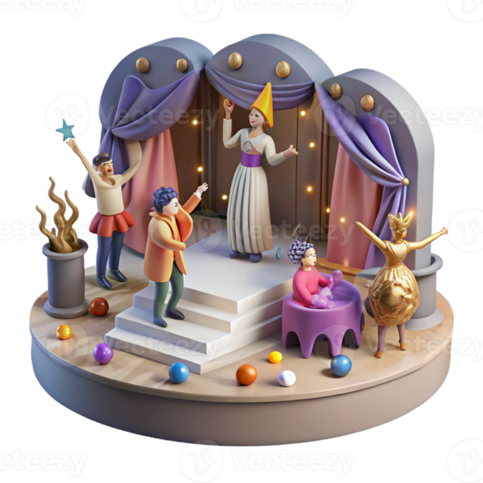 serene abstract Community Theatre Performance Dramatic Lighting Cutout detailed png