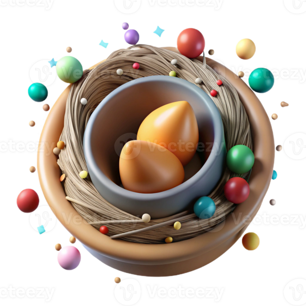serene vintage Bird Nest in Traffic Light Cutout High Angle View png