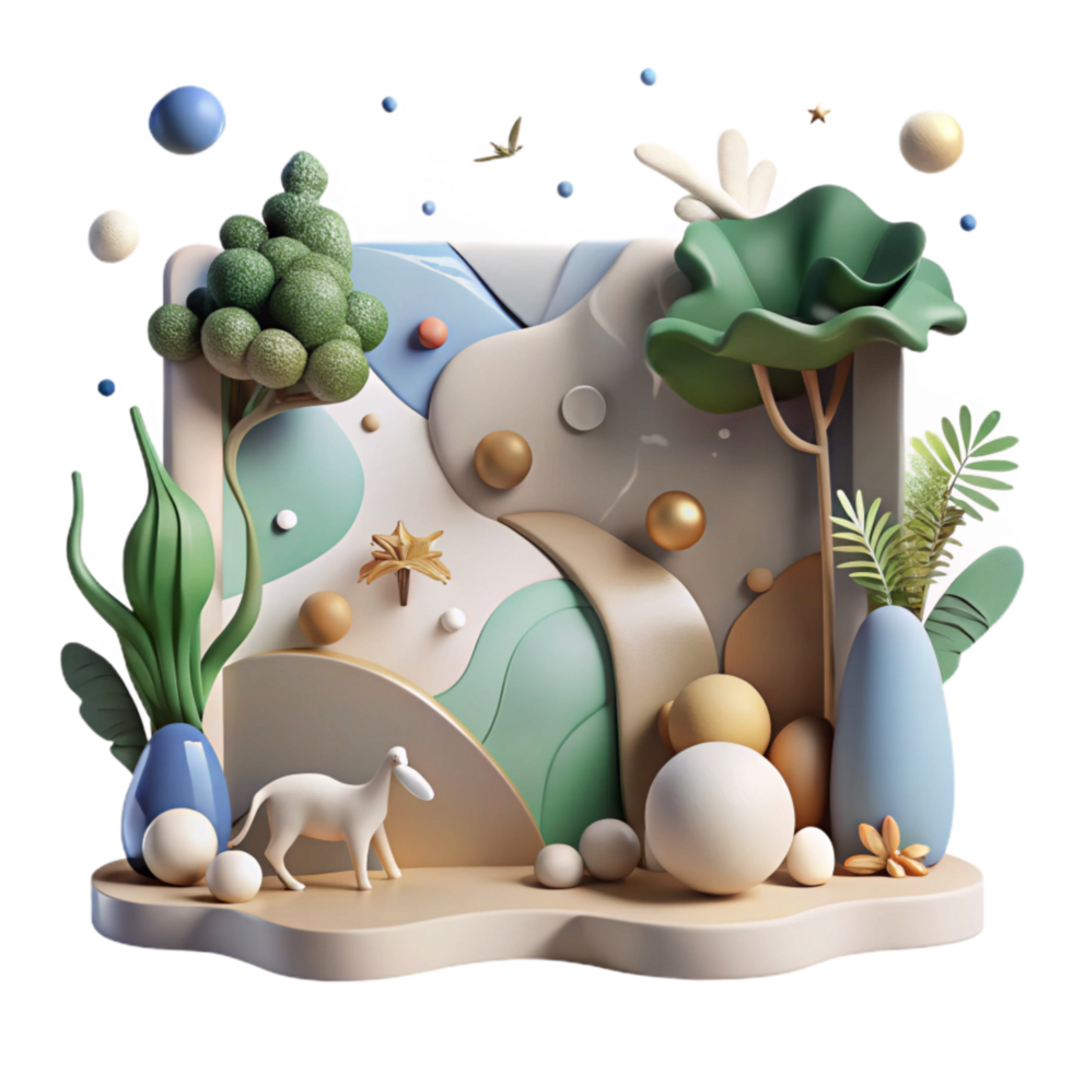 magnificent minimalist Diminishing Wildlife Populations and Conservation Strategies Isolated Subtle Colors high resolution png