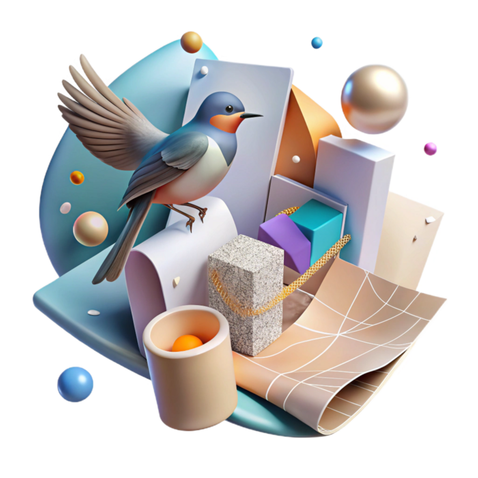 impressive contemporary Ai Analyzing Bird Migration Patterns Transparent Background detailed png