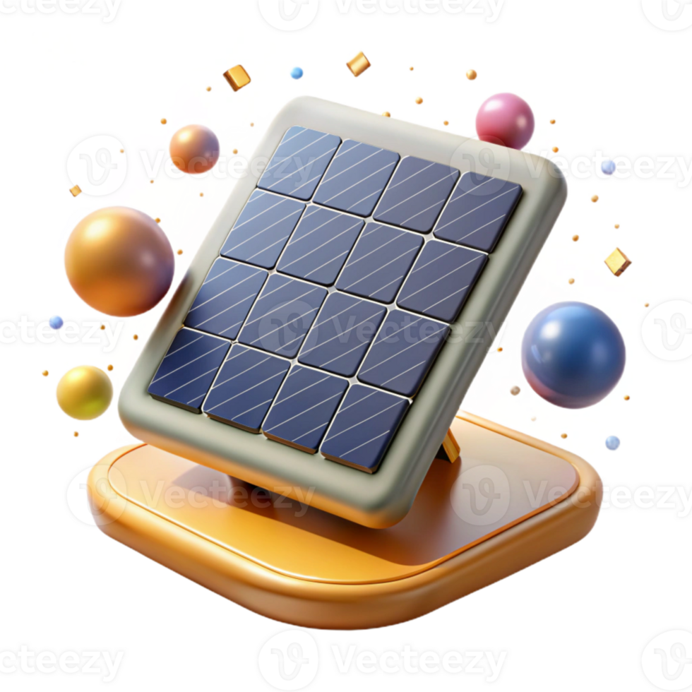 extraordinary minimalist Closeup of Solar Panel Cells Transparent Background detailed png