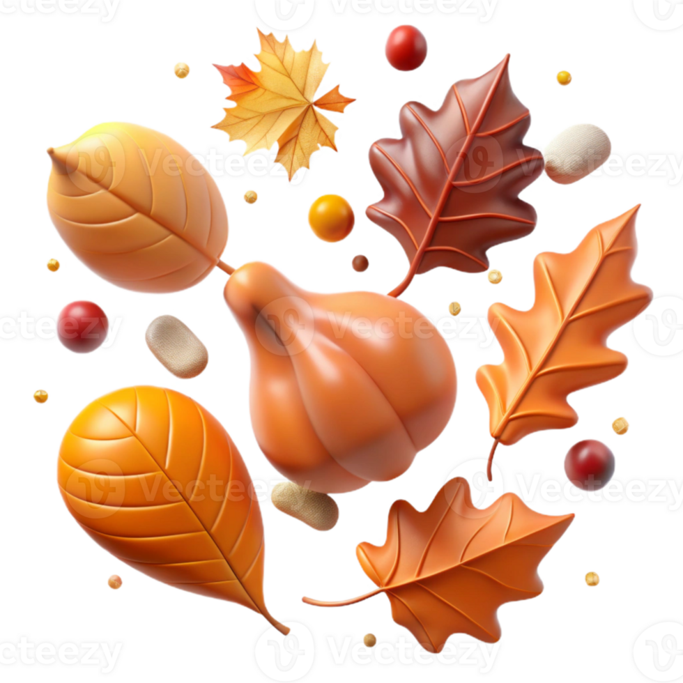 magnificent artistic Falling Leaves Autumn Colors Transparent Element png
