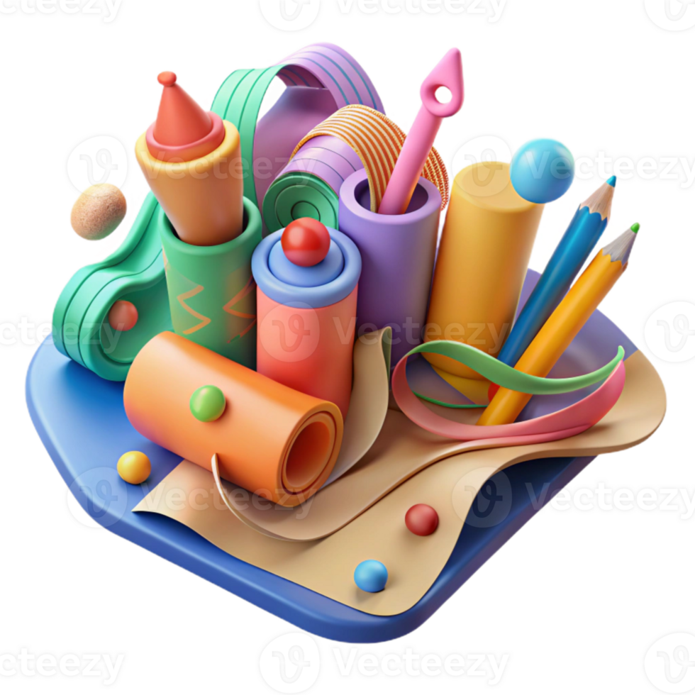 magnificent traditional Colorful Art Supplies Creative Collaboration Transparent Background png