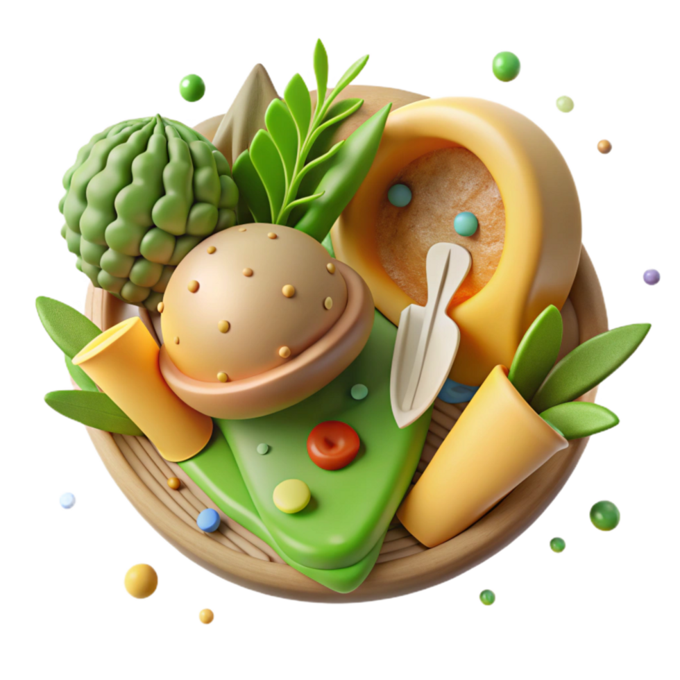 wonderful abstract Eco Friendly Food Choices Infographic Isolated genuine png