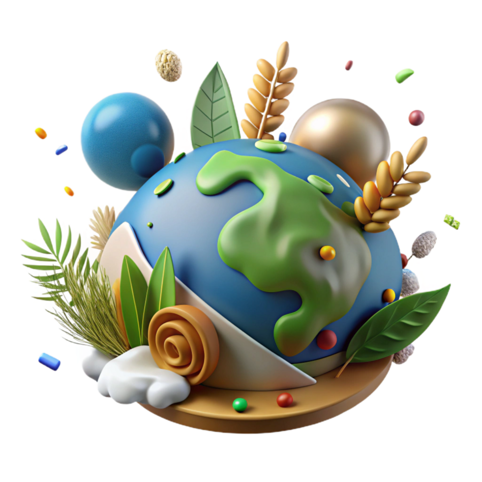 wonderful rustic Climate Change Impact on Polar Bears Isolated Illustration premium png