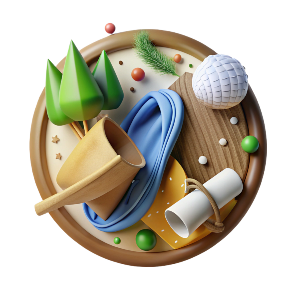 elegant modern Deforestation Prevention Campaign Logo Isolated Element png