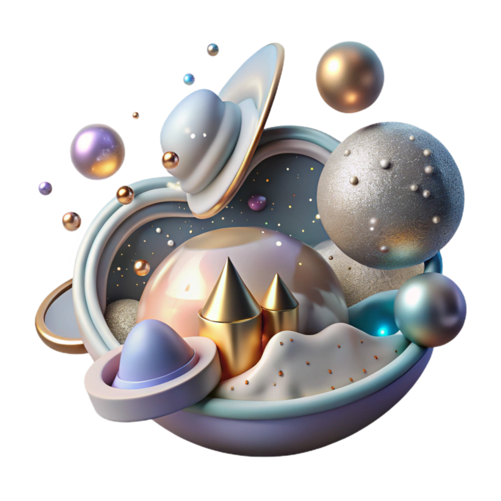 elegant abstract Cutout of Light Pollution Impact on Ecosystem high quality png