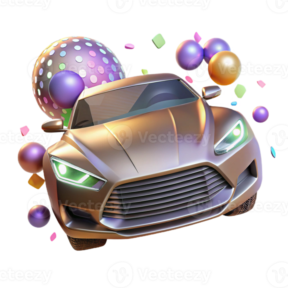 wonderful minimalist Cutout Futuristic Car Headlight Design detailed png