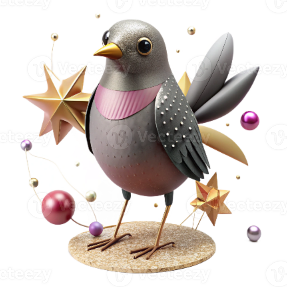 elegant abstract Birdhouse with Heart Shaped Opening Decorative Design Isolated original png