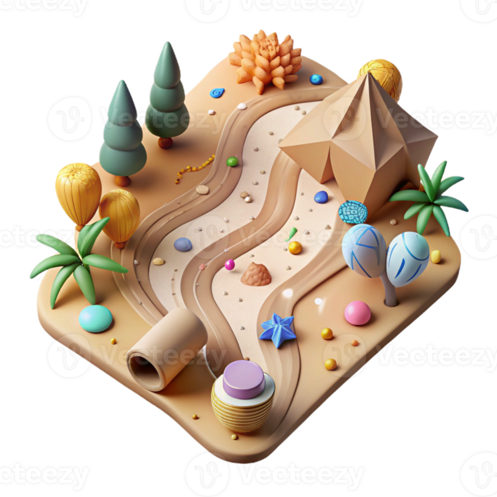 serene traditional Ai Mapping Wildlife Corridors Transparent Background original png