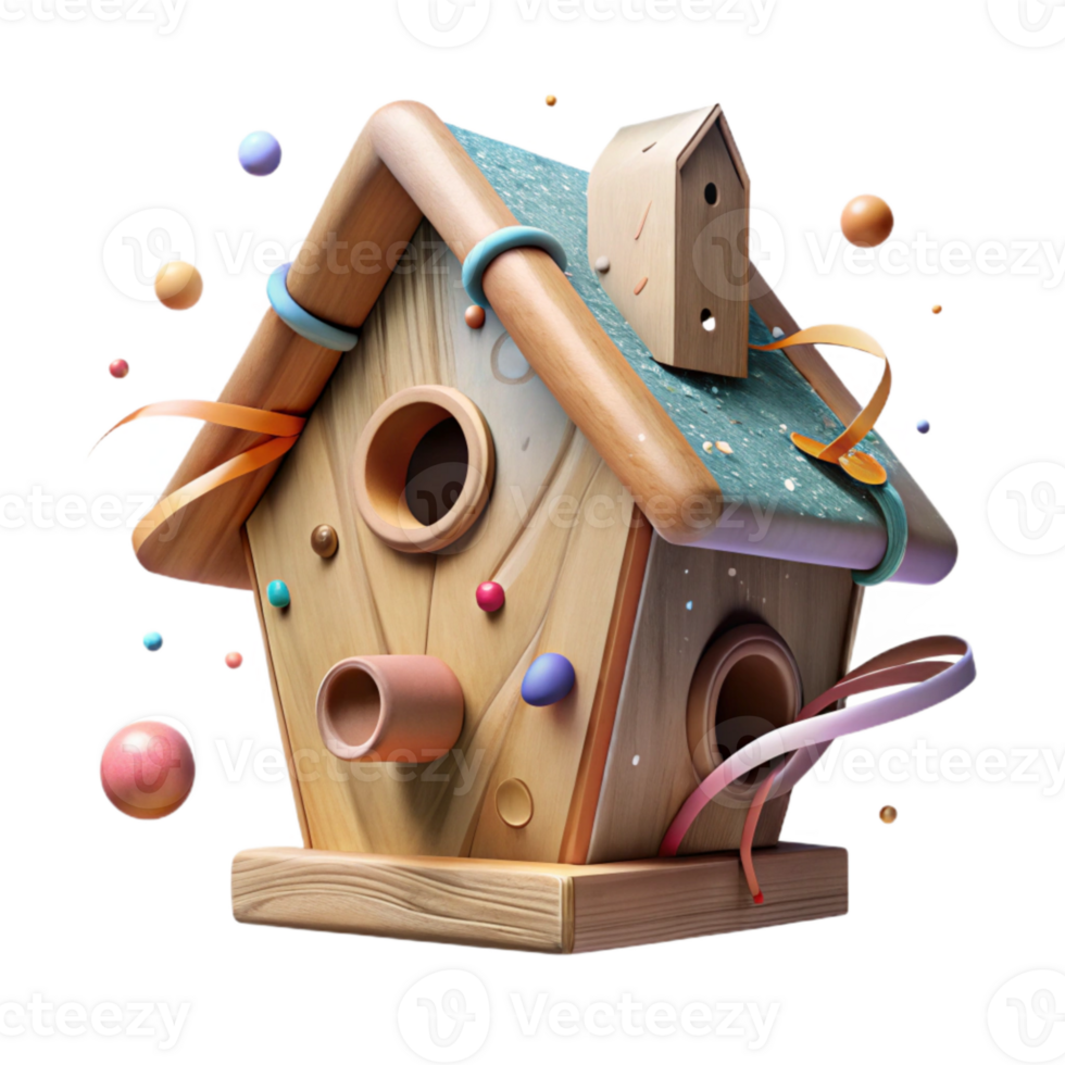 stunning vintage Birdhouse Built by Community Group Transparent Cutout premium png
