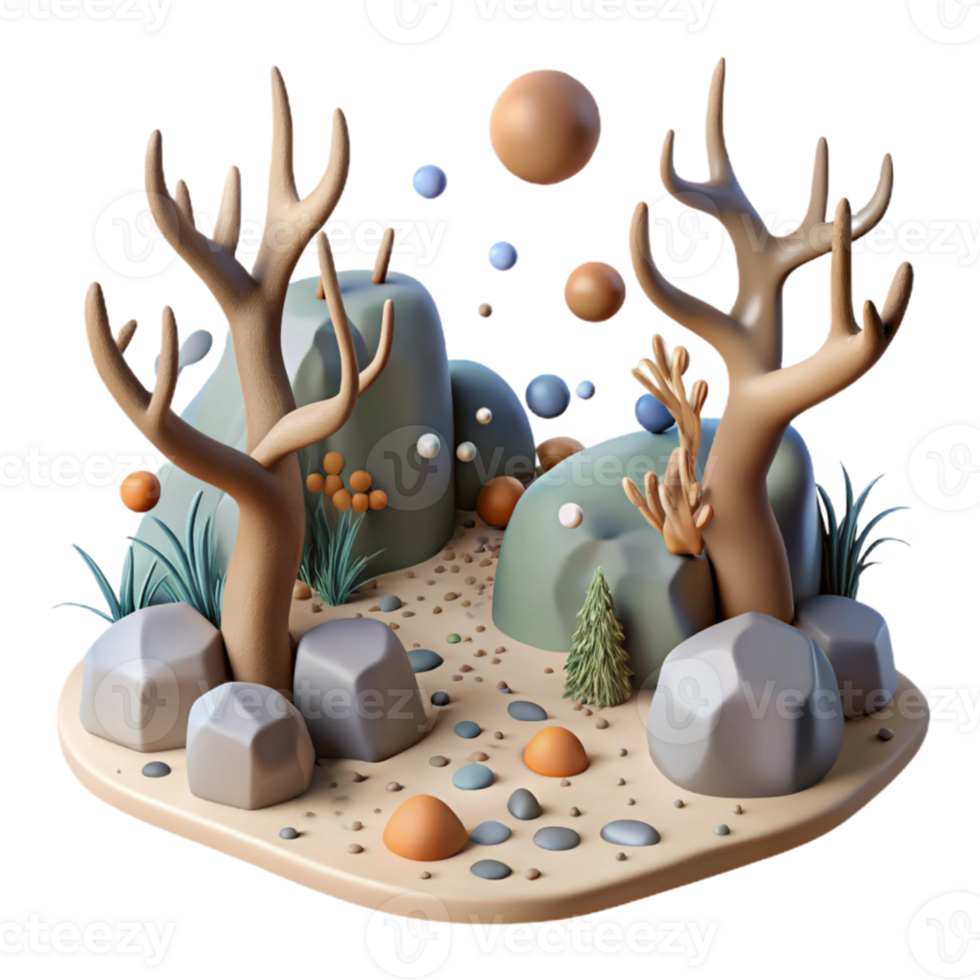 beautiful contemporary Deer Tracks in Rewilded Forest Cutout authentic png