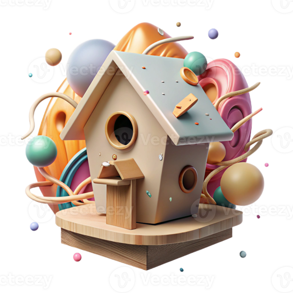 serene vintage Birdhouse Built by Community Group Transparent Cutout exclusive png