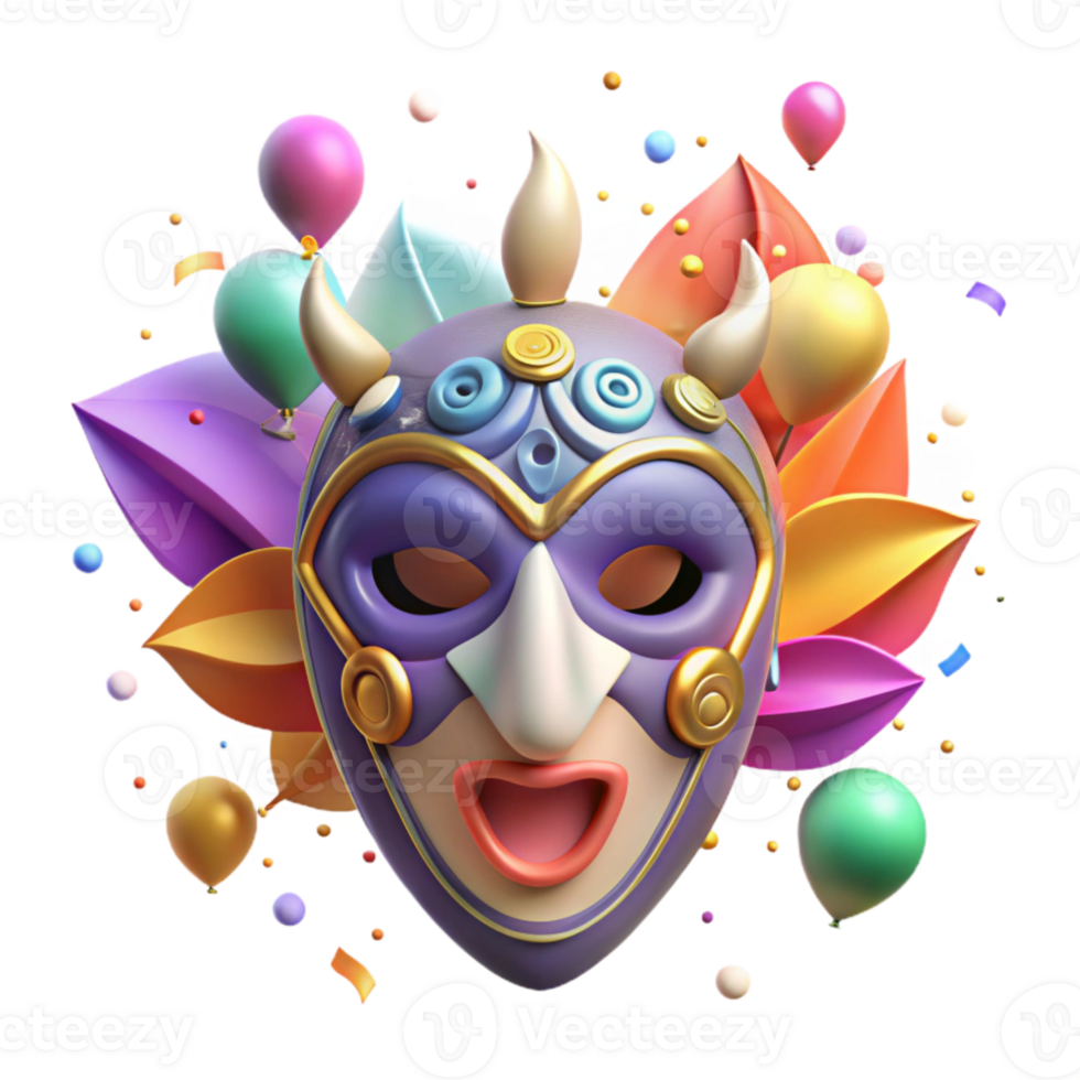 beautiful minimalist Conserving Culture Traditional Mask Isolated professional png