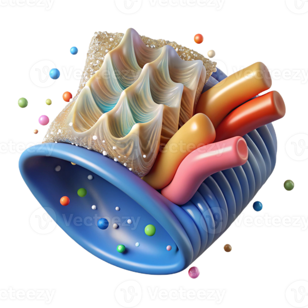 wonderful traditional Close Up of Plastic Waste on Sandy Beach Transparent Background premium png