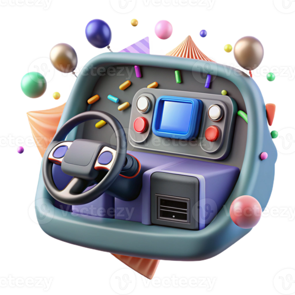 extraordinary vintage Electric Car Dashboard Modern Technology Isolated png