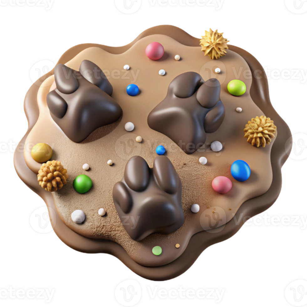 vibrant rustic Animal Tracks in Mud Isolated with Realistic Texture authentic png