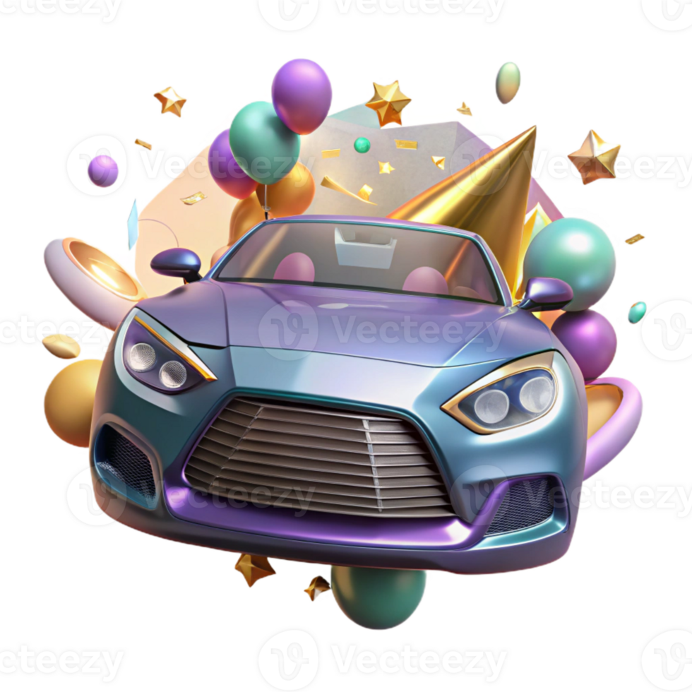 serene modern Cutout Futuristic Car Headlight Design high quality png