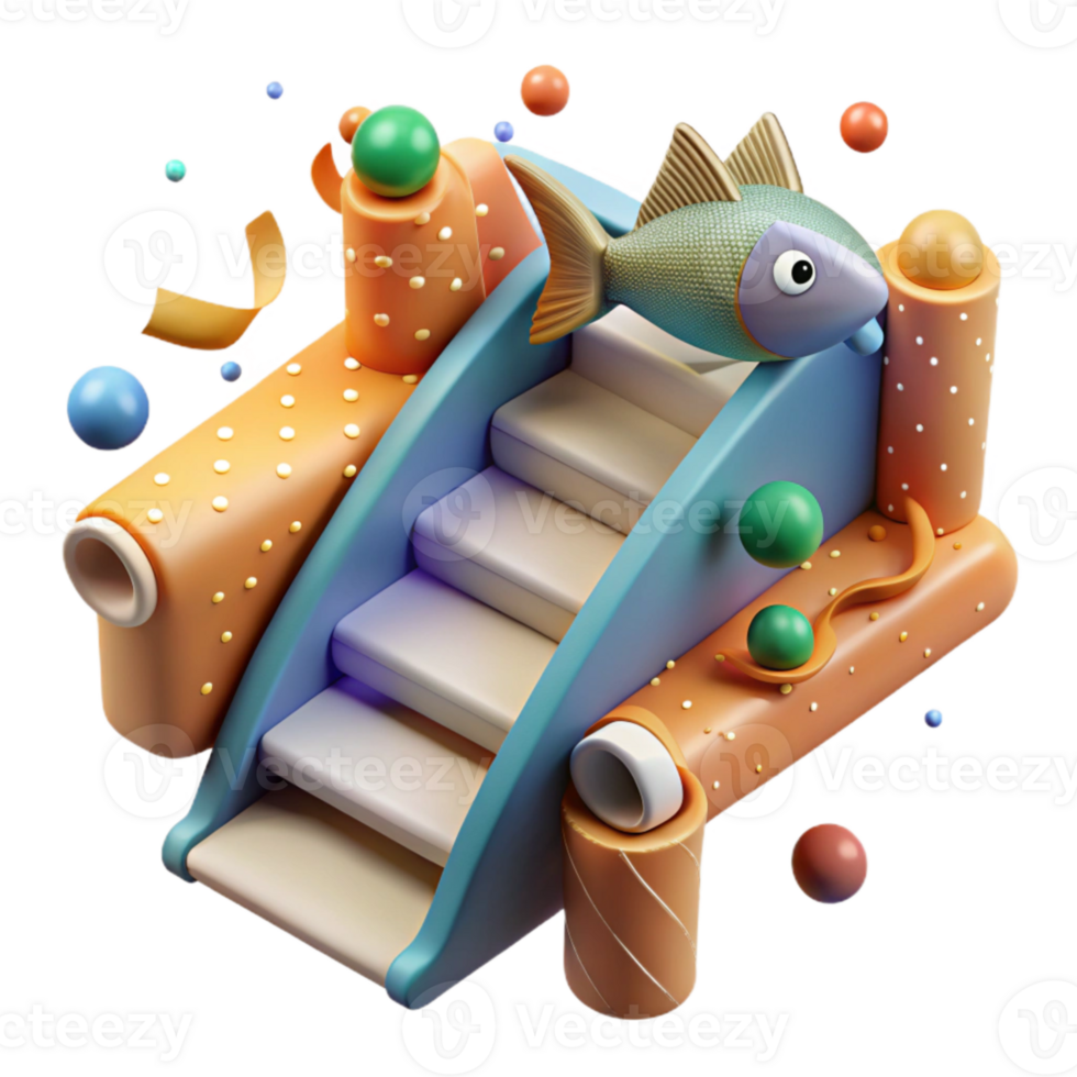 elegant modern Fish Ladder Cutout Fish Migration Aid Isolated genuine png