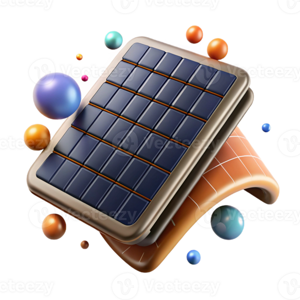 elegant modern Close Up of Solar Panel Cells Transparent Cutout high resolution png