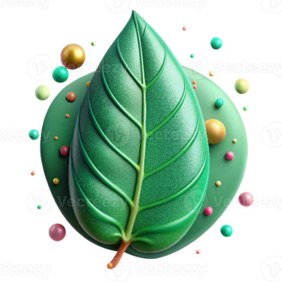 magnificent abstract Detailed Mangrove Leaf Veins Isolated Green Color png