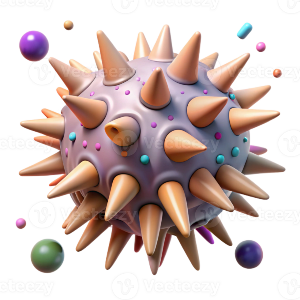 impressive vintage Dying Sea Urchin From Pollution Side View Isolated png