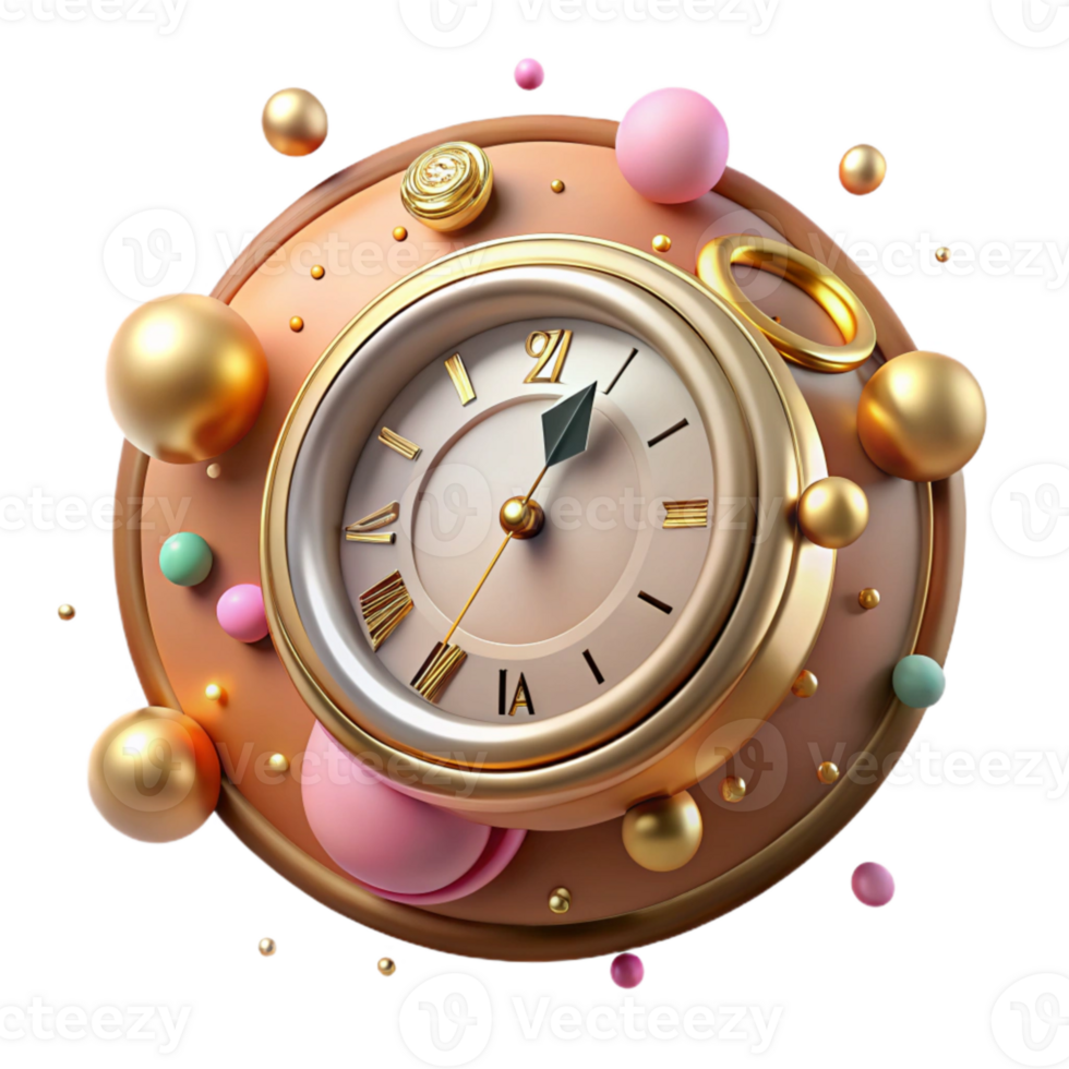 wonderful rustic Antique Clock Face Close Up Transparent Background detailed png