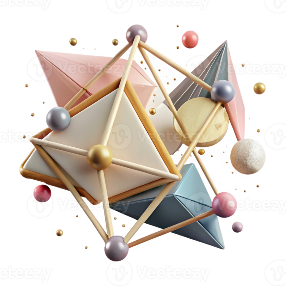 extraordinary modern Connected Triangles Network Collaboration Isolated Element authentic png