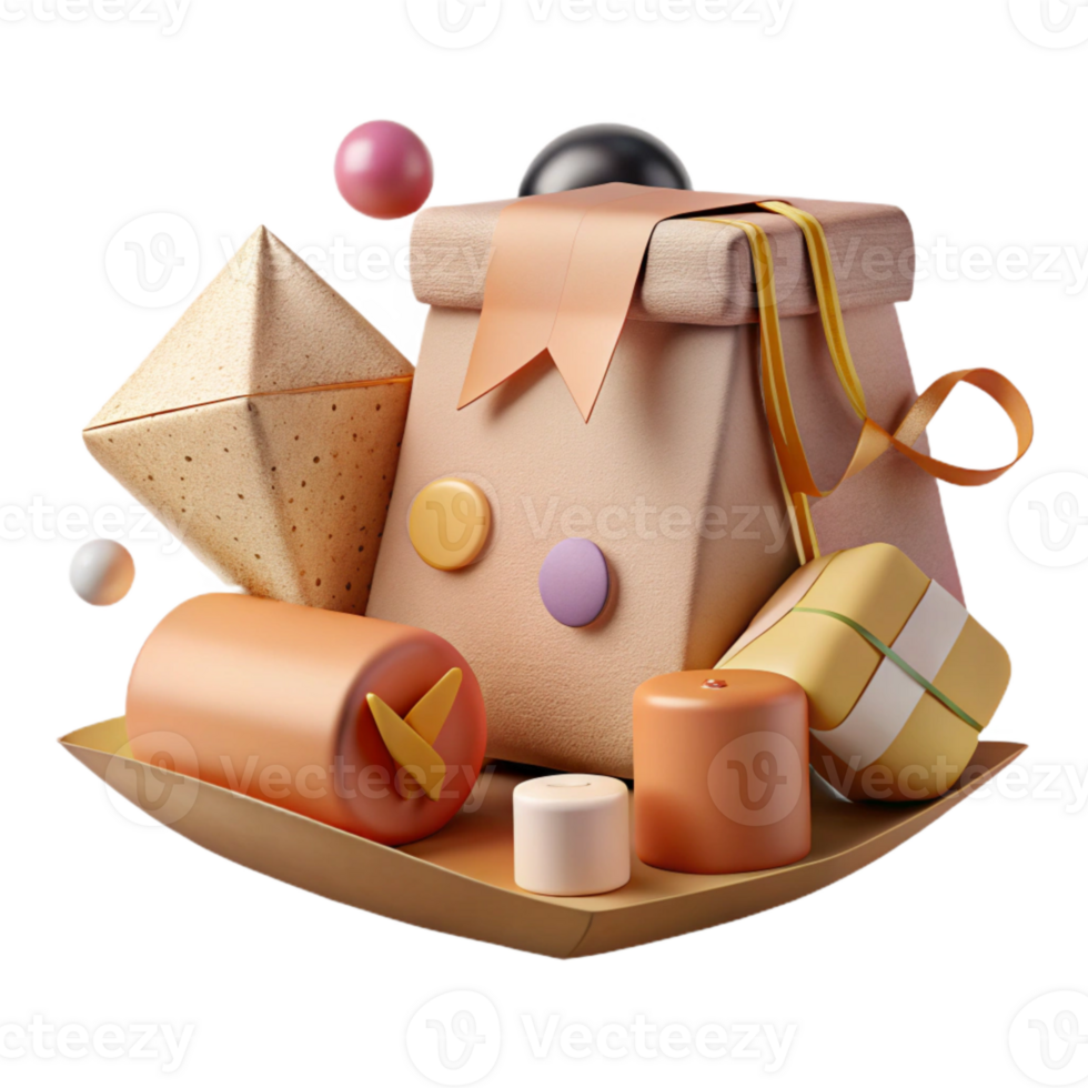stunning abstract Eco Friendly Packaging Side Angle Transparent Background genuine png