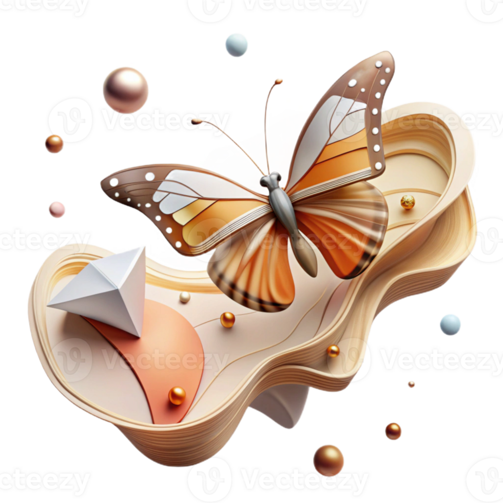 beautiful modern Butterfly Migration Flight Path Isolated Map Illustration Transparent Background exclusive png