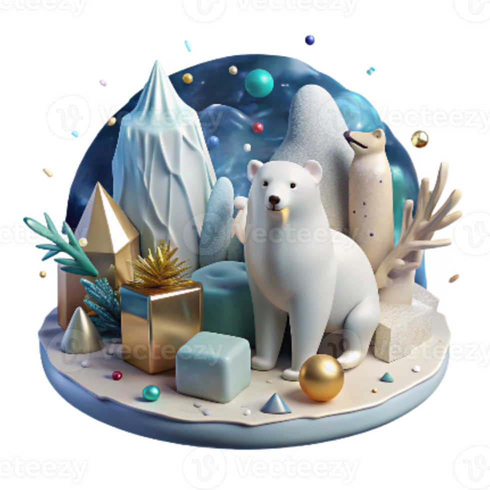 beautiful traditional Arctic Wildlife Transparent Background Isolated detailed png