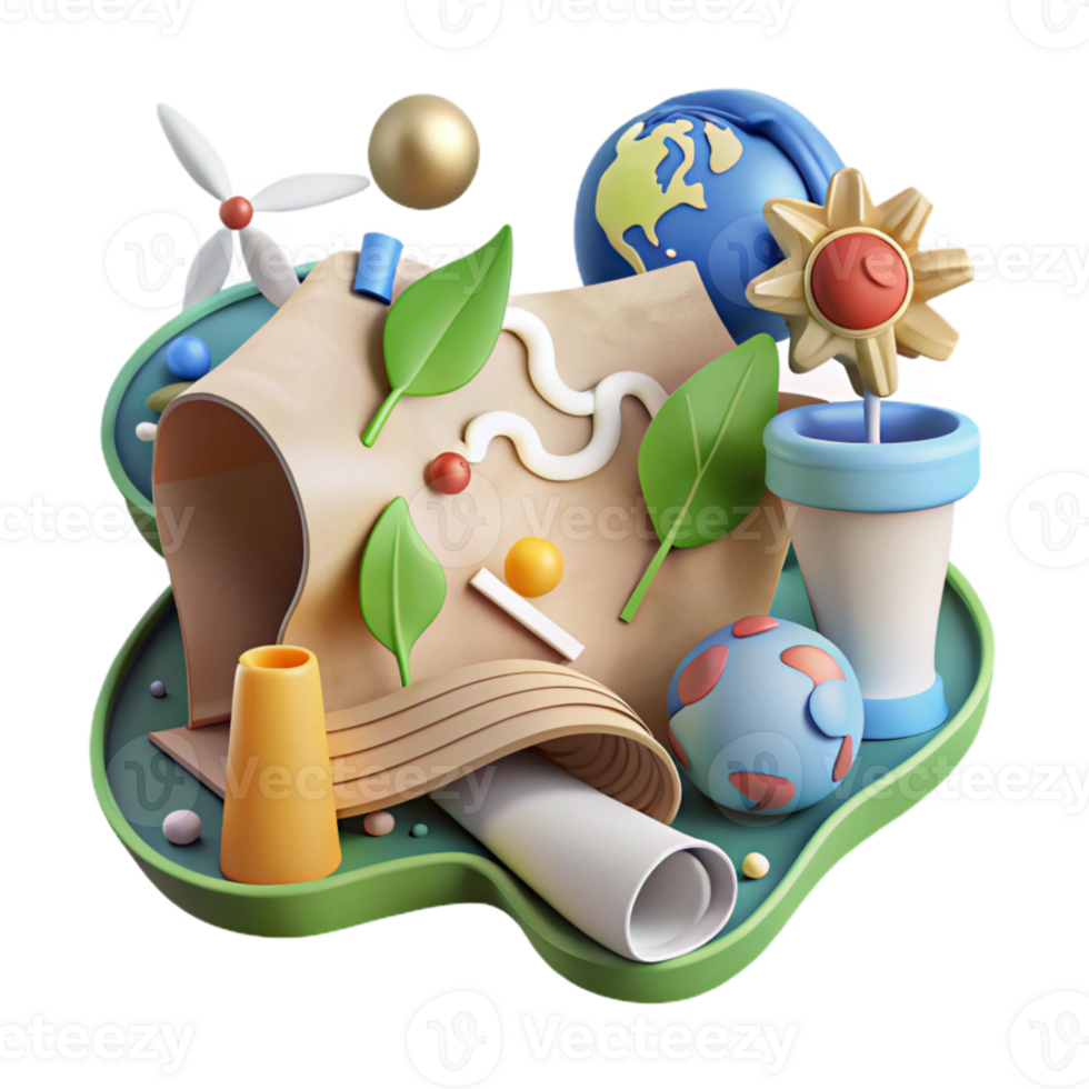 beautiful classic Climate Action Plan Illustration Cutout genuine png