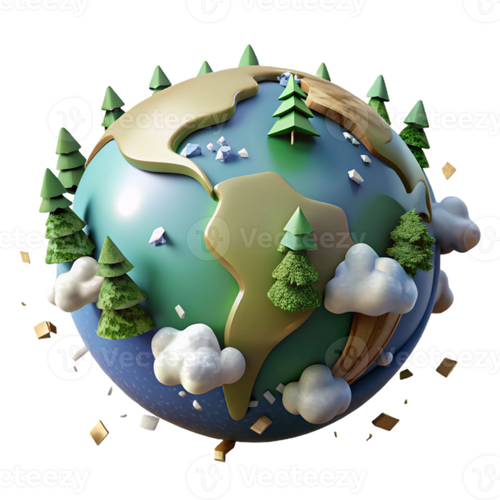 extraordinary contemporary Globe Showing Forest Coverage Cutout Element png