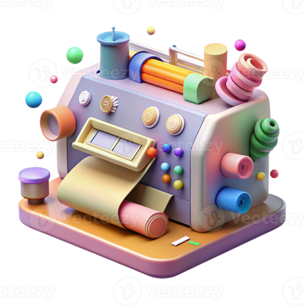 wonderful traditional Digital Printing Machine Control Panel Transparent Background professional png