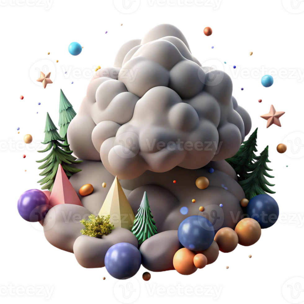 serene rustic Forest Fire Smoke Plume Transparent Background Grey Smoke premium png
