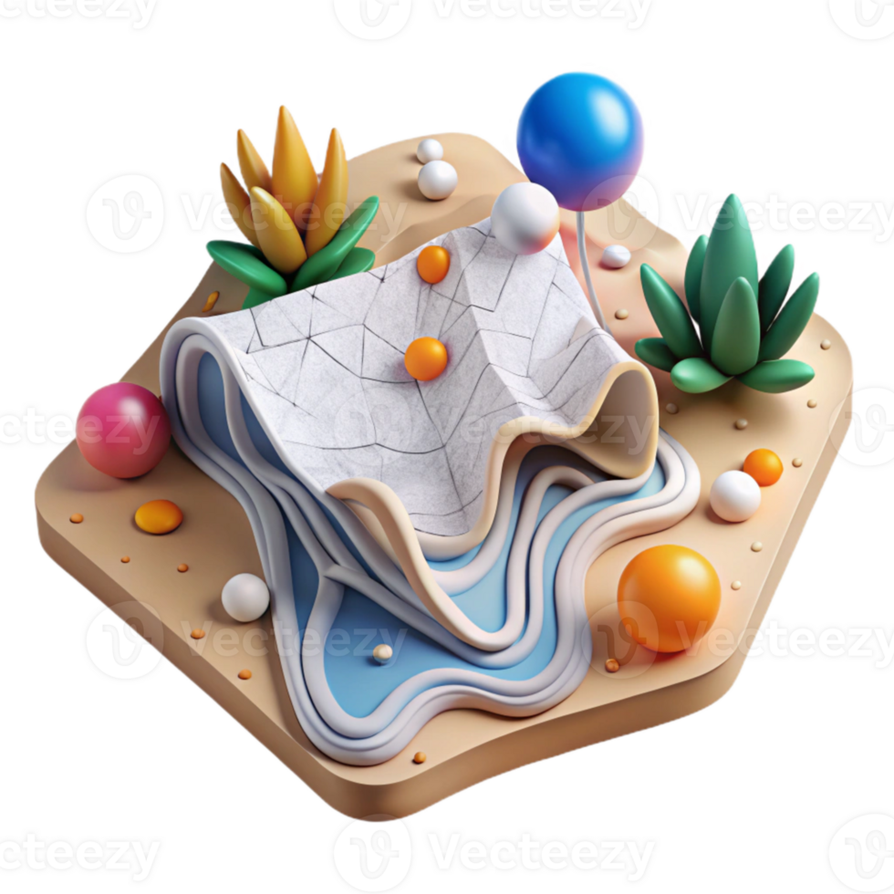 wonderful abstract Biodiversity Hotspot Map Isolated White Background high resolution png