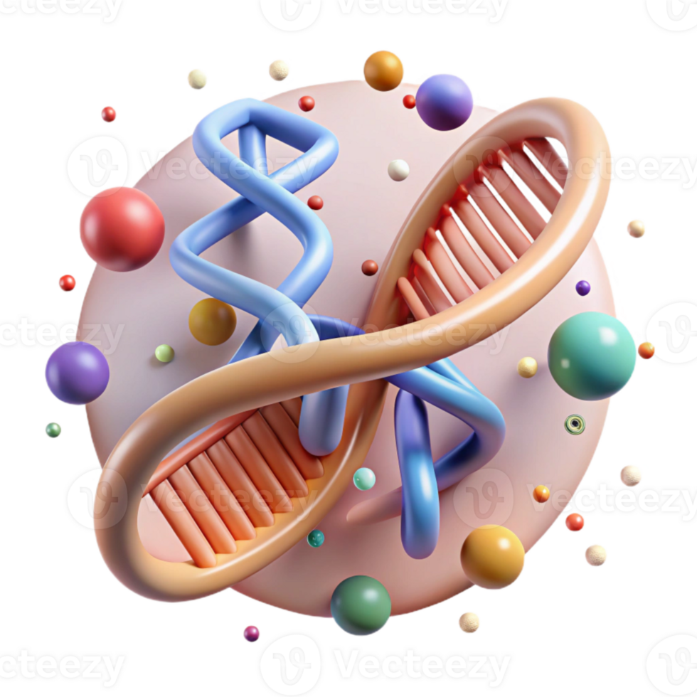 wonderful traditional Dna Double Helix Molecular Structure Isolated premium png