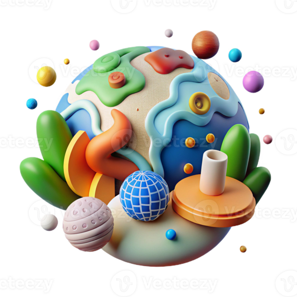 elegant artistic Educating About Climate Change and Hibernation Isolated Colorful Graphics professional png