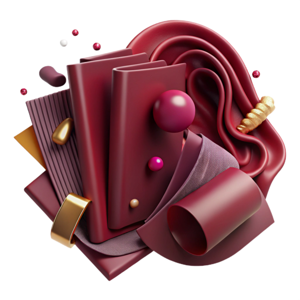 magnificent rustic Burgundy Red Brand Presentation Slides Isolated Element genuine png
