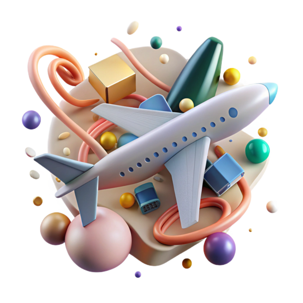 beautiful abstract Airplane Noise Affecting Neighborhood Cutout original png