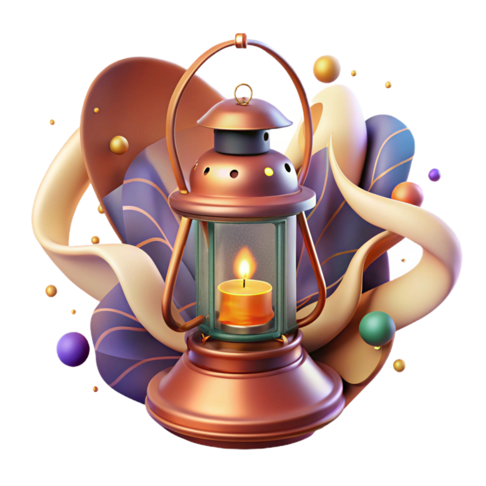 stunning minimalist Antique Lantern with Flickering Candlelight Transparent high resolution png