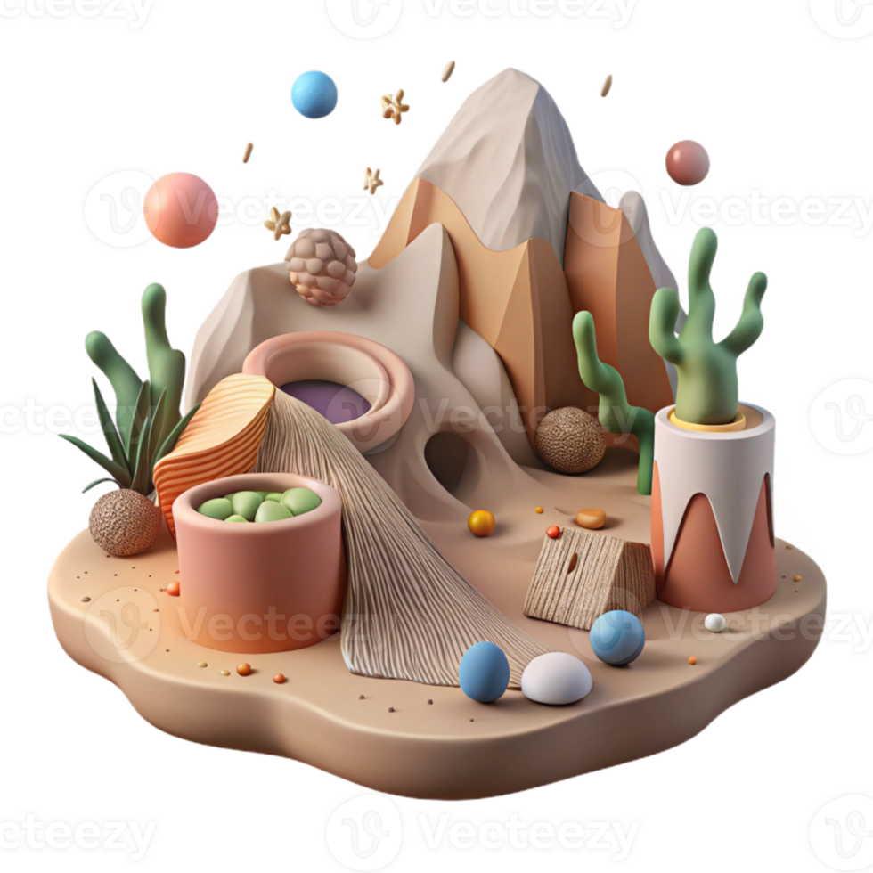 wonderful classic Barren Landscape Deforestation Result Cutout Element premium png