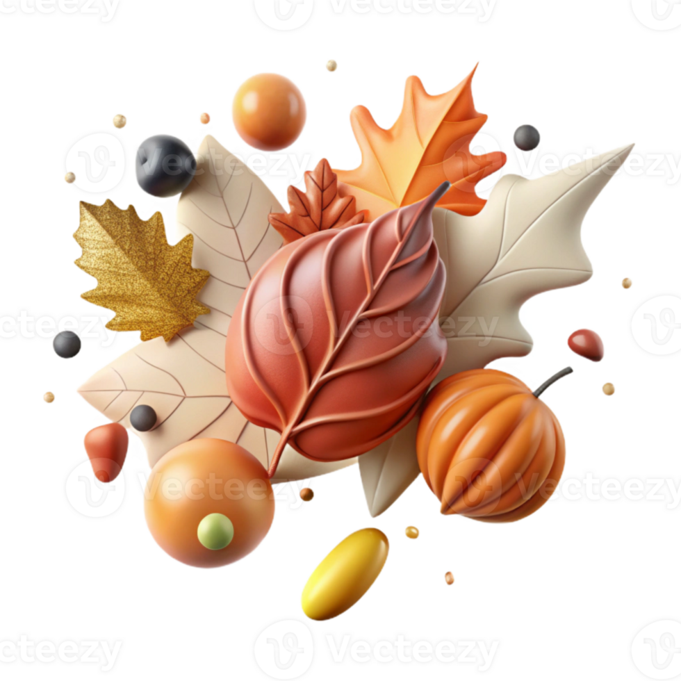 magnificent modern Autumn Leaves Falling Isolated Element high quality png