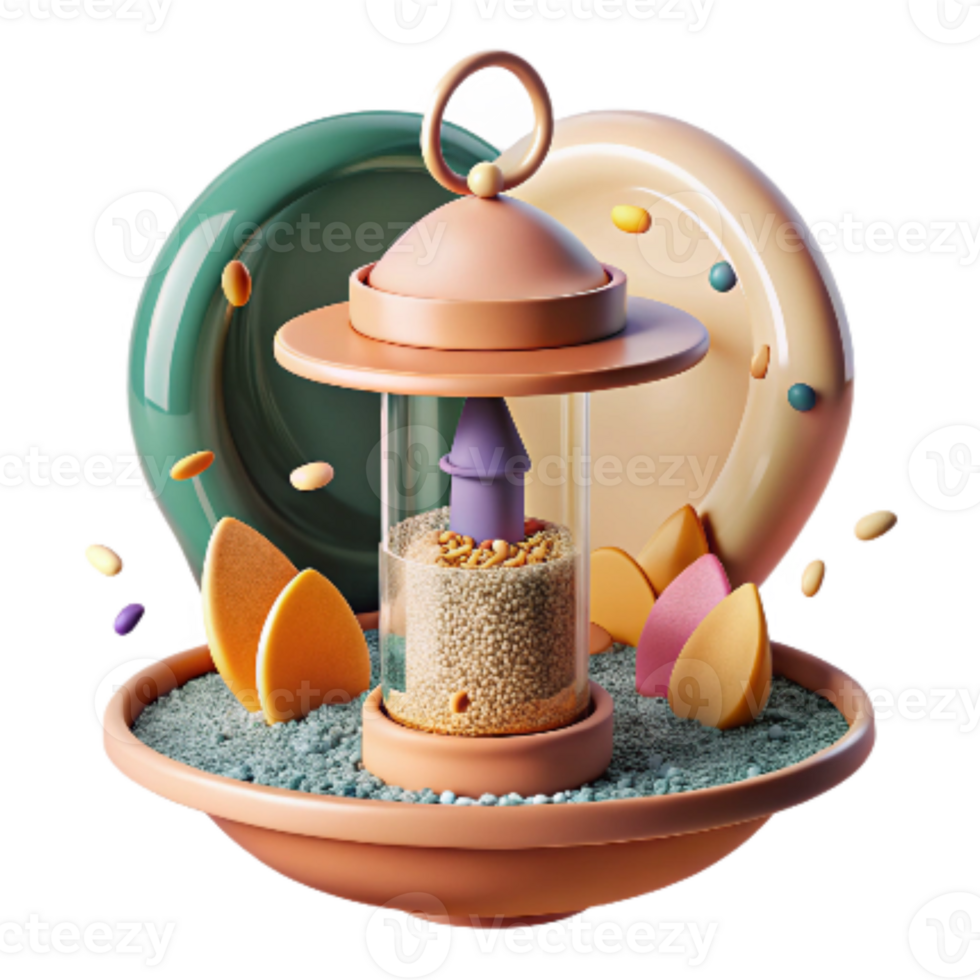 beautiful traditional Bird Feeder with Variety of Seeds Transparent Cutout professional png