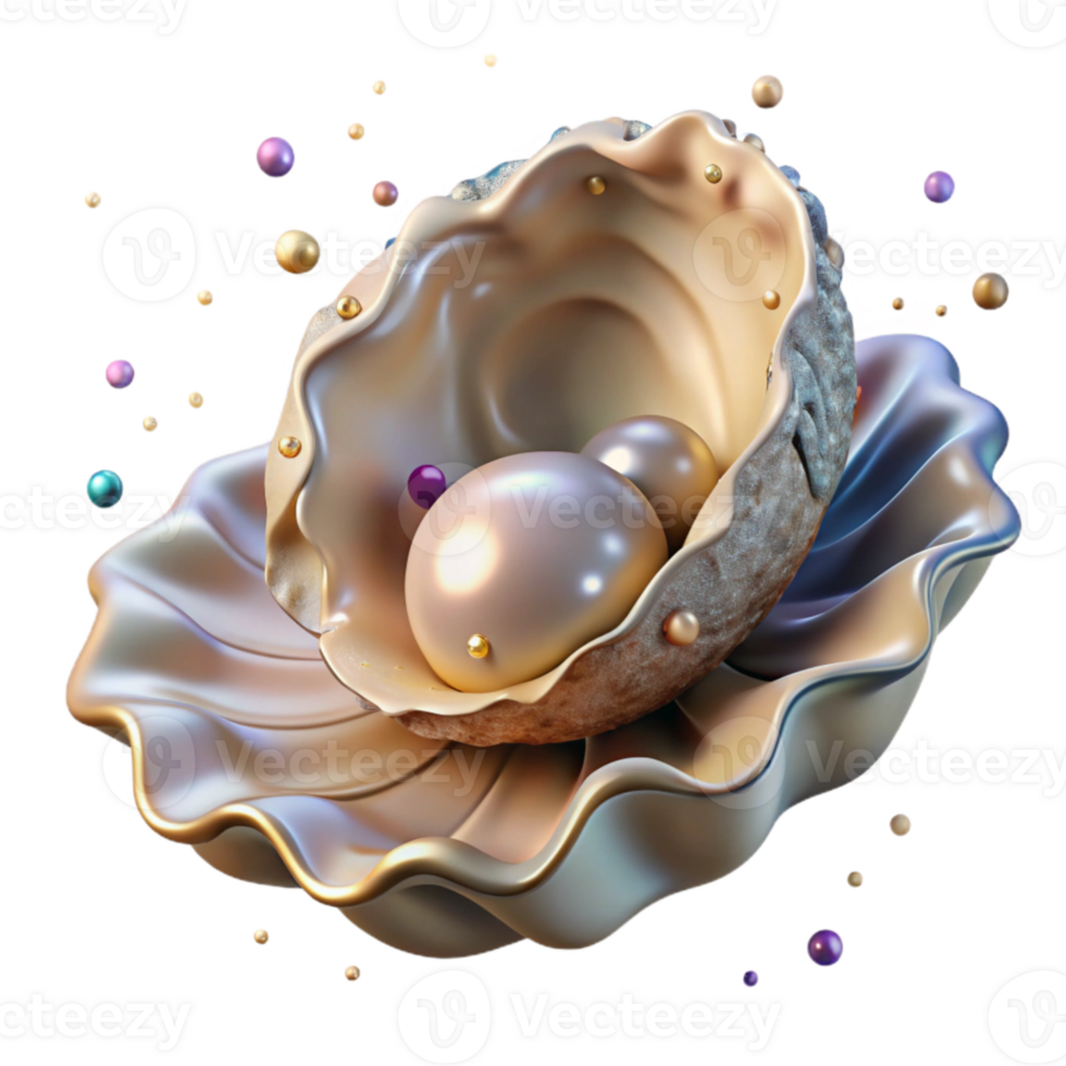 magnificent classic Close Up of Deformed Oyster Shell From Ocean Acidification Isolated high quality png