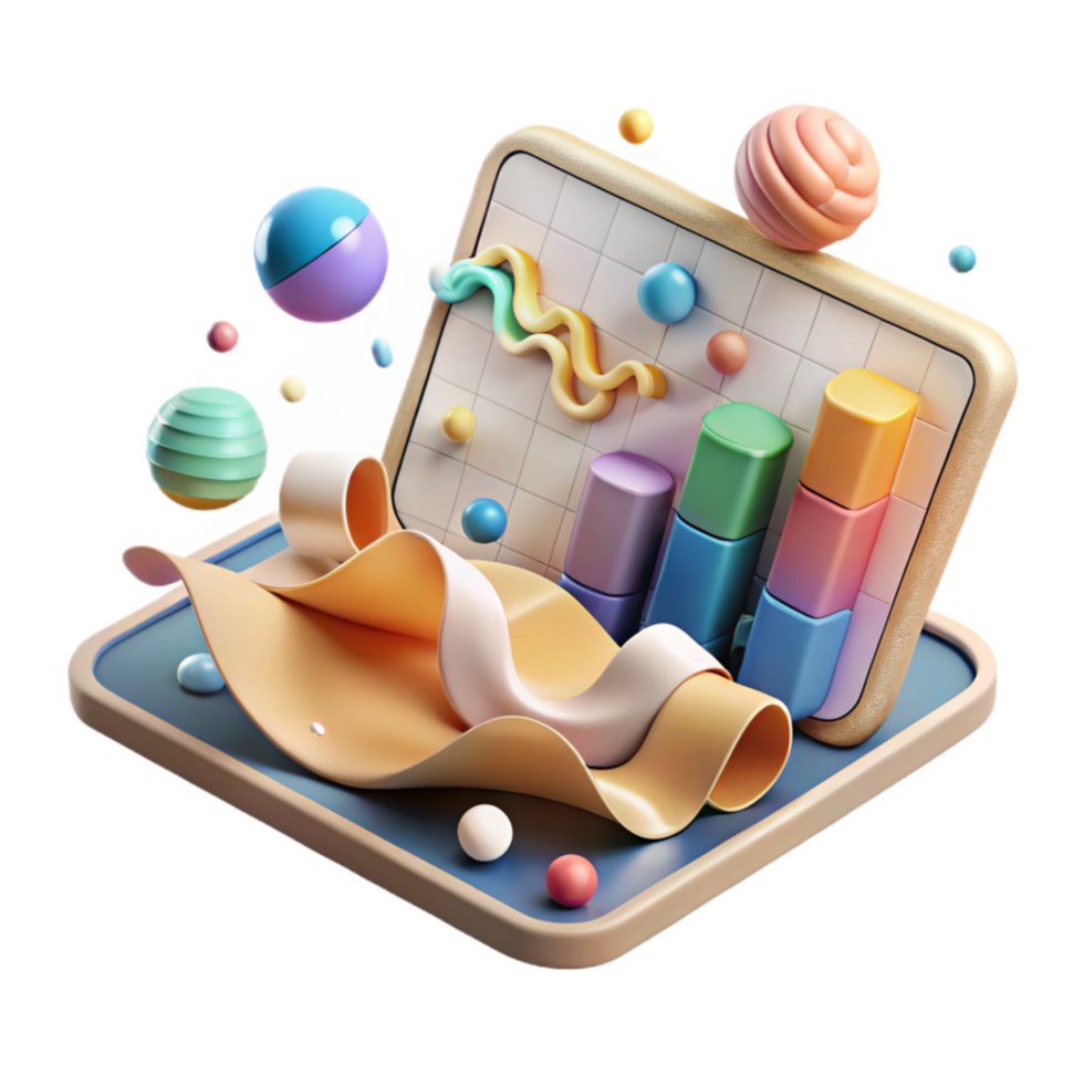 wonderful artistic Environmental Data Display on Tablet Cutout professional png